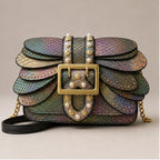 Aeshna Leather Crossbody Bag - Rainbow - Handbags - Brondals - Image 1