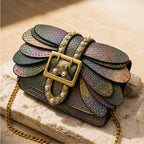 Aeshna Leather Crossbody Bag - Rainbow - crossbody bag - Brondals - Image 2