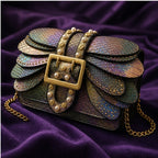 Aeshna Leather Crossbody Bag - Rainbow - structured bag - Brondals - Image 4