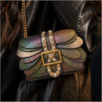Aeshna Leather Crossbody Bag - Rainbow - statement bag - Brondals - Image 8