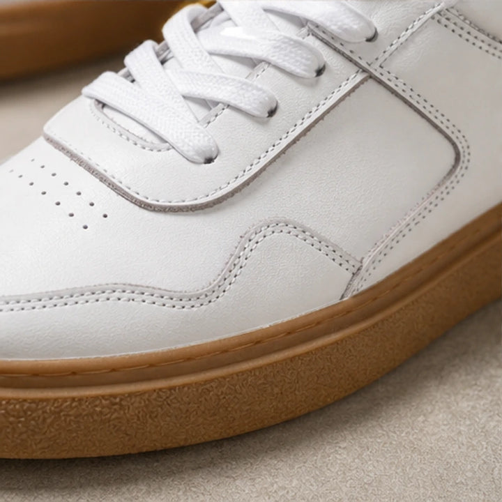 Lehman Leather Sneakers - White - color block sneakers - Brondals - Image 4