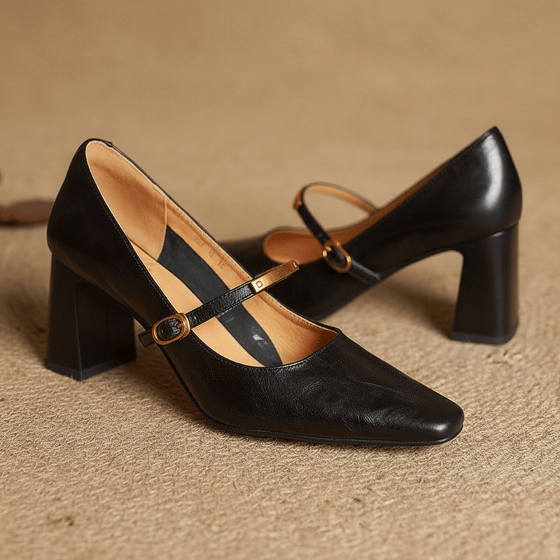 Tacones de cuero genuino Luvira