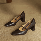 Tacones de cuero genuino Luvira
