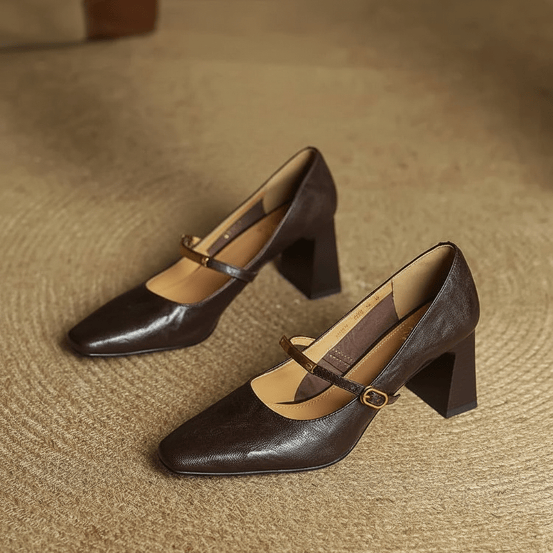 Tacones de cuero genuino Luvira