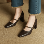 Tacones de cuero genuino Luvira
