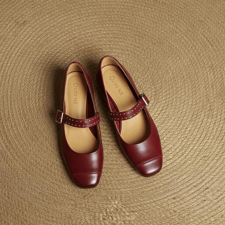 Constella Genuine Leather Mary Janes