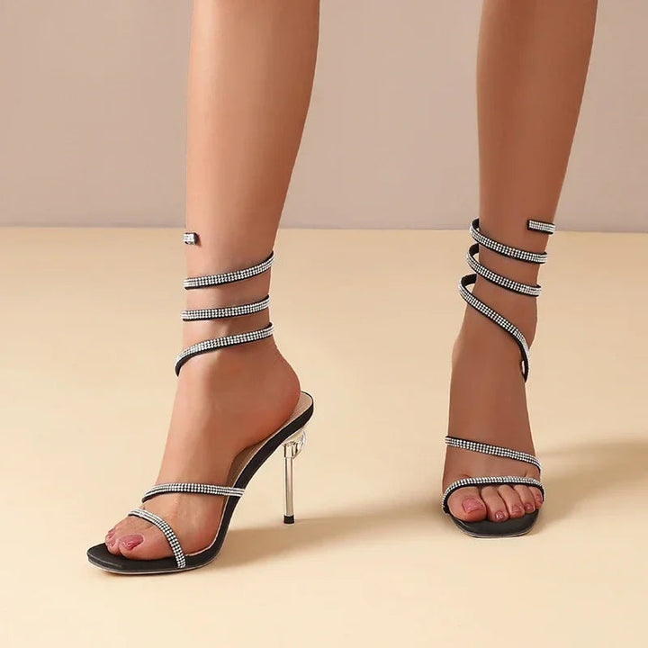 Aluna Crystal Spiral Stilettos