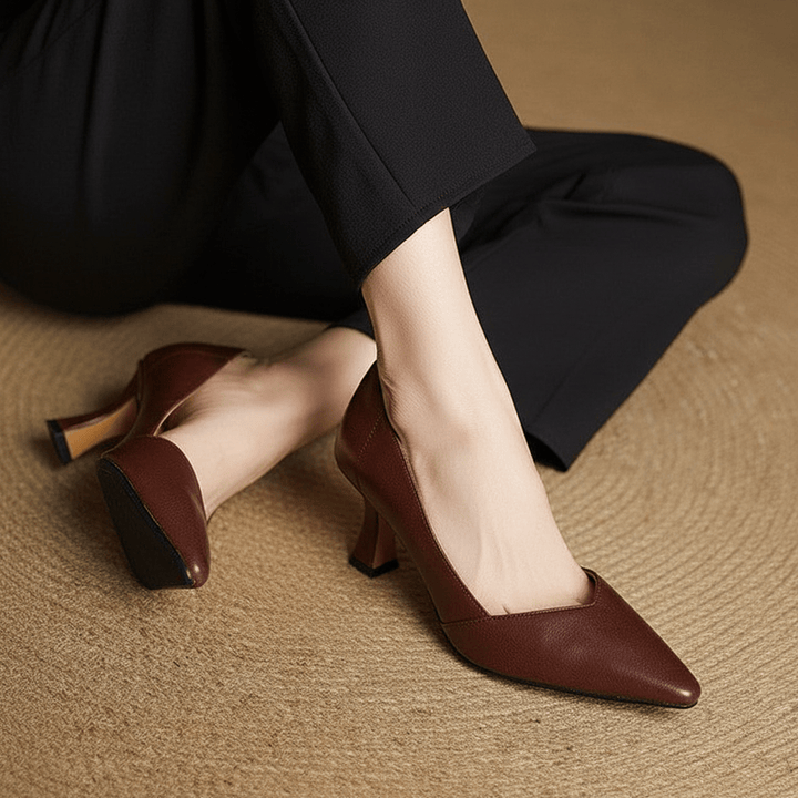 Veyra Genuine Leather Heels