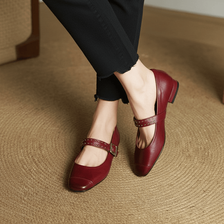 Constella Genuine Leather Mary Janes