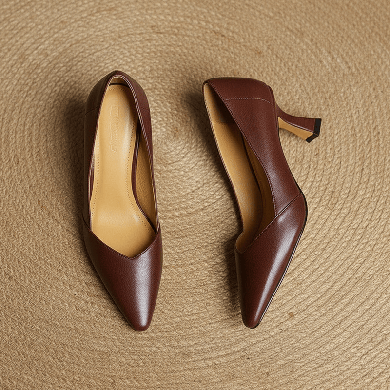 Tacones de cuero genuino Veyra
