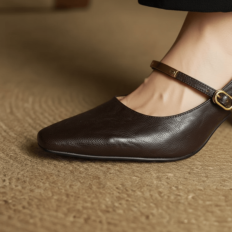 Tacones de cuero genuino Luvira