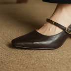 Tacones de cuero genuino Luvira