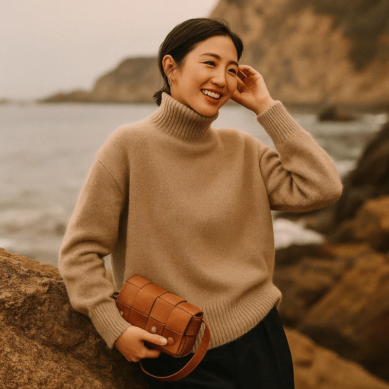 Aurova Cashmere Turtleneck Sweater