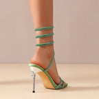 Aluna Cristal Espiral Tacones de Aguja