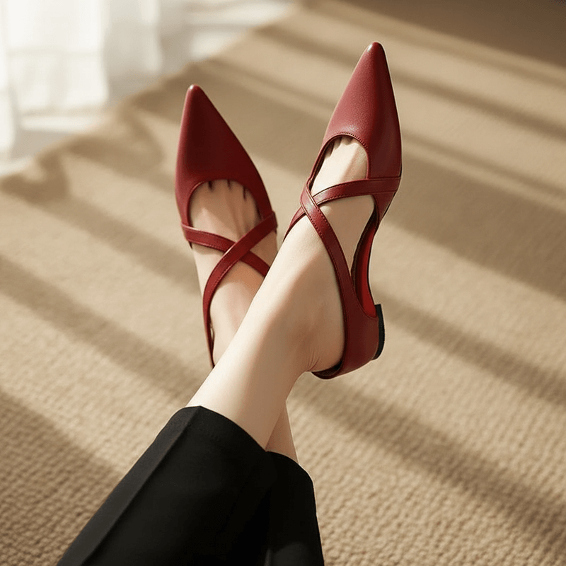 Selina Genuine Leather Mules