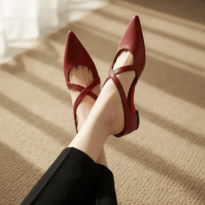 Selina Genuine Leather Mules