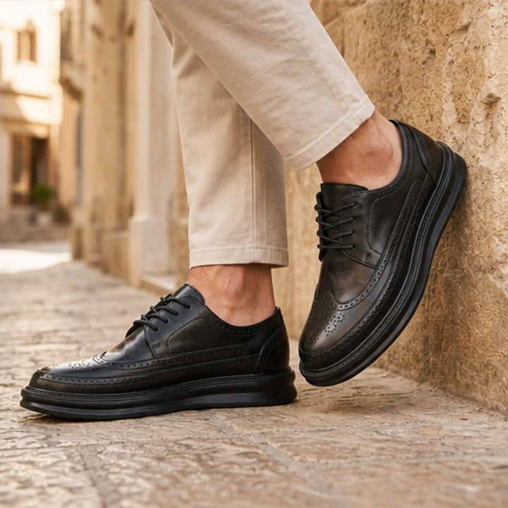 Grantham Brogue Sneakers - Black - wingtip - Brondals - Image 5