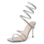 Aluna Cristal Espiral Tacones de Aguja