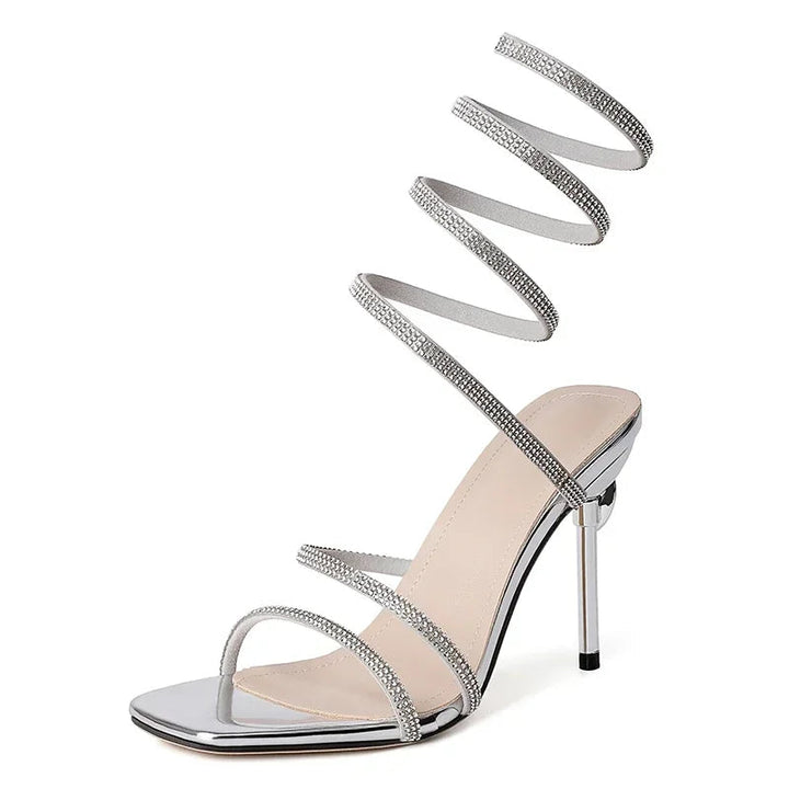 Aluna Crystal Spiral Stilettos