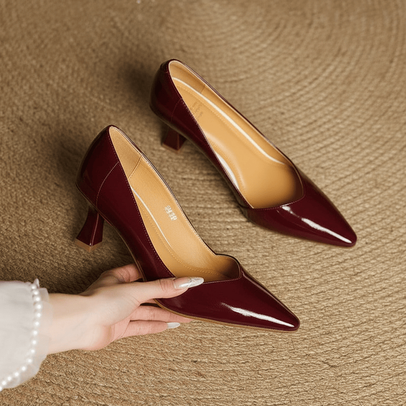 Tacones de cuero genuino Veyra