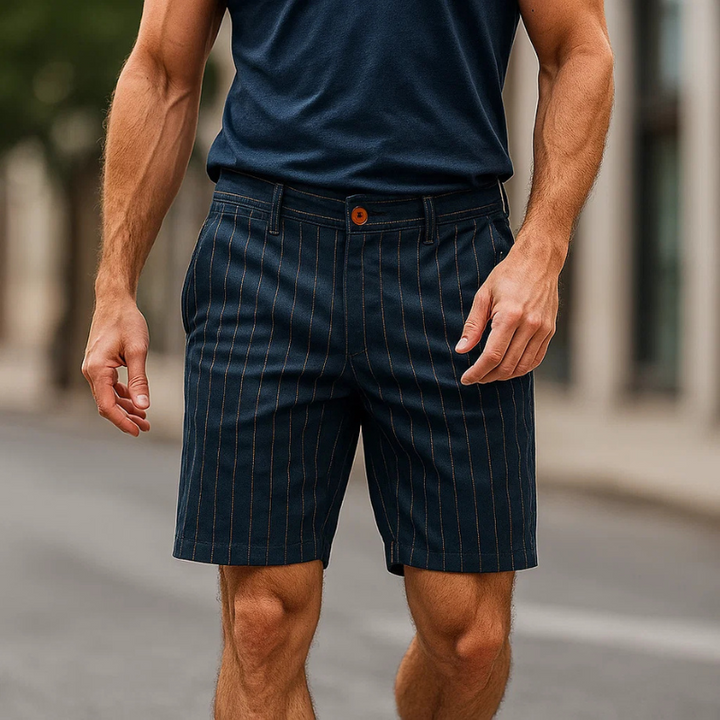 Strivano Pinstripe Shorts