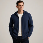 Sudadera con capucha y cremallera de cachemira Novaro