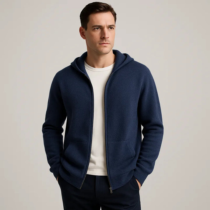 Novaro Cashmere Zip Hoodie