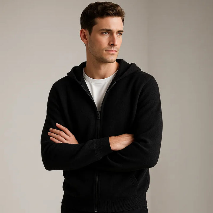 Novaro Cashmere Zip Hoodie