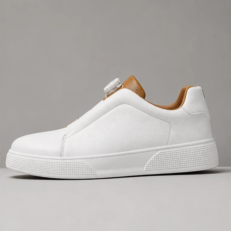 Jenson Leather Sneakers - White - mens sneakers - Brondals - Image 2