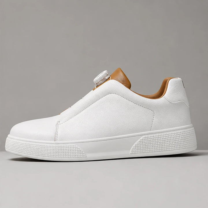 Jenson Leather Sneakers - White - mens sneakers - Brondals - Image 2