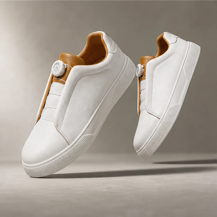 Jenson Leather Sneakers - White - leather sneakers - Brondals - Image 3