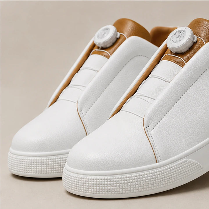 Jenson Leather Sneakers - White - genuine leather - Brondals - Image 4
