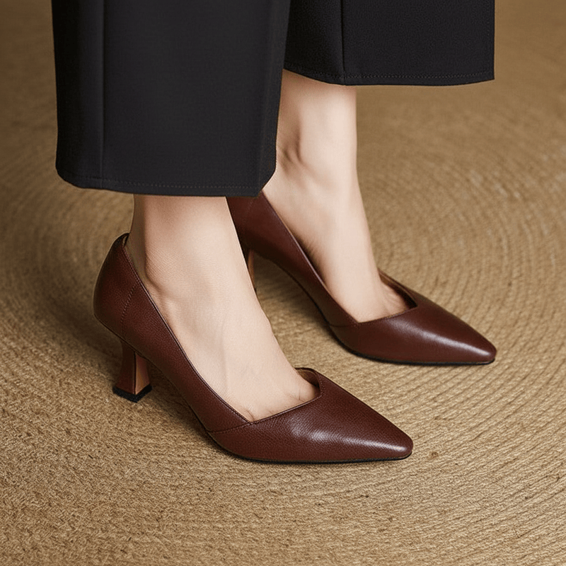 Veyra Genuine Leather Heels