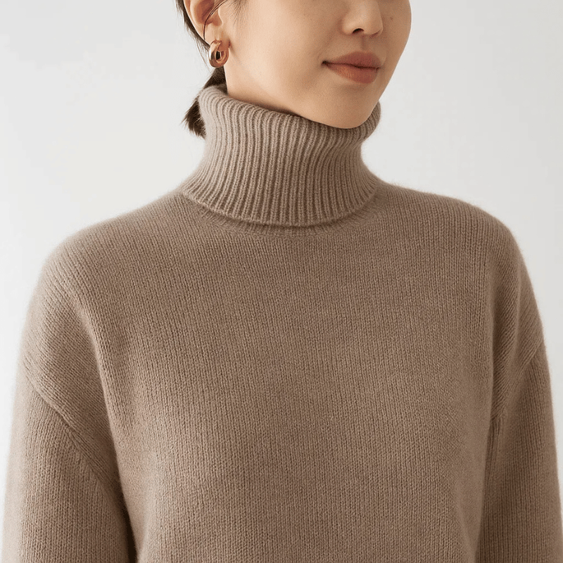 Aurova Cashmere Turtleneck Sweater