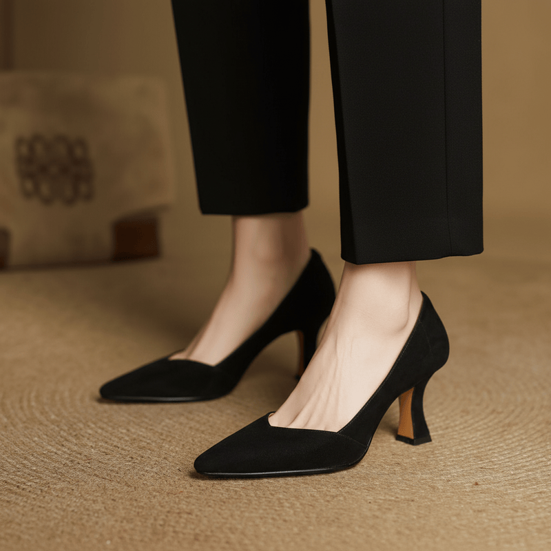 Tacones de cuero genuino Veyra