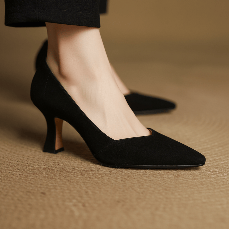 Tacones de cuero genuino Veyra