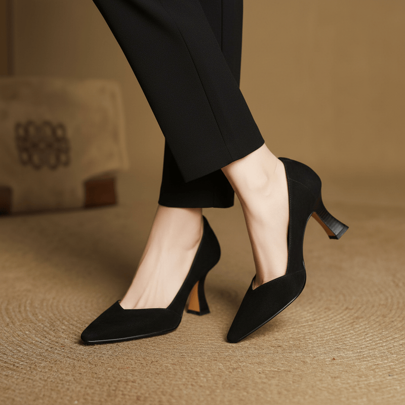 Tacones de cuero genuino Veyra
