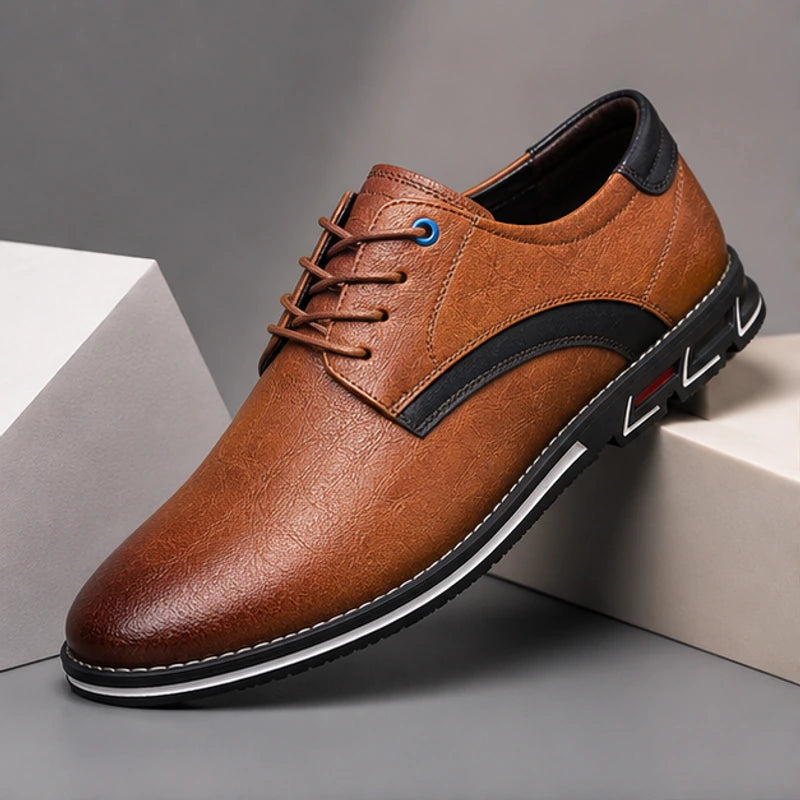 Regent Genuine Leather Shoes - Caramel - Shoes - Brondals - Image 1