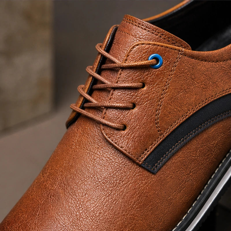Regent Genuine Leather Shoes - Caramel - leather shoes - Brondals - Image 3