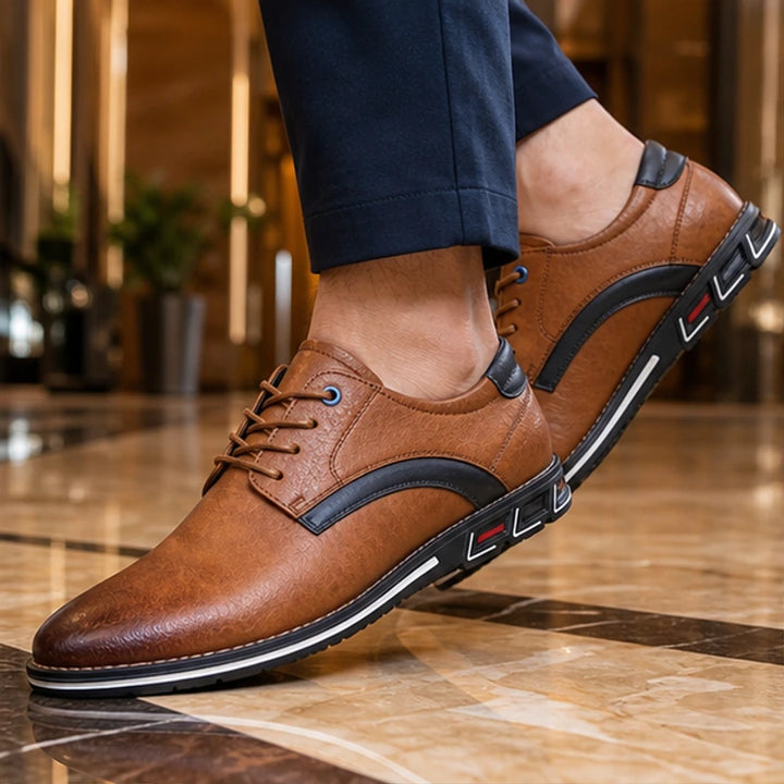 Regent Genuine Leather Shoes - Caramel - genuine leather - Brondals - Image 5