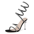 Aluna Cristal Espiral Tacones de Aguja