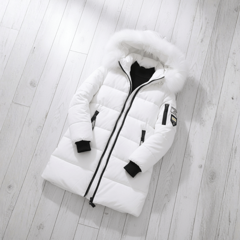 Parka con capucha y ribete de piel de Sorelle