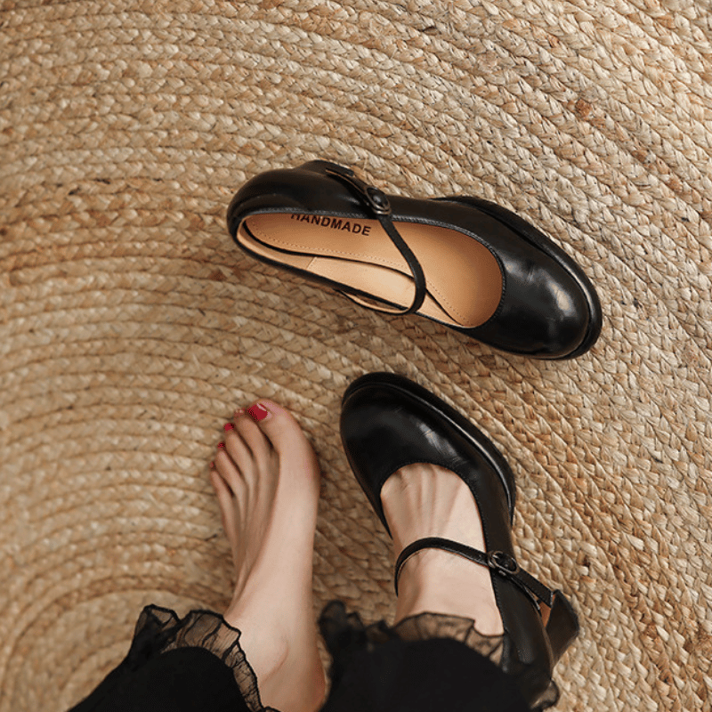 Tacones de cuero genuino Alora