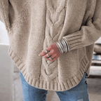 Suéter de lana con tejido de cable Sorell