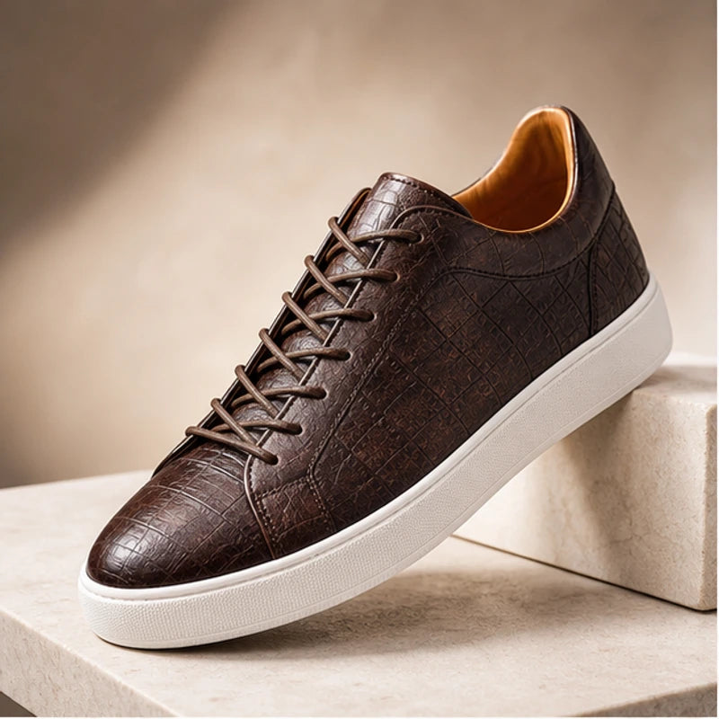 Monroe Leather Sneakers - Brown - Sneakers - Brondals - Image 1