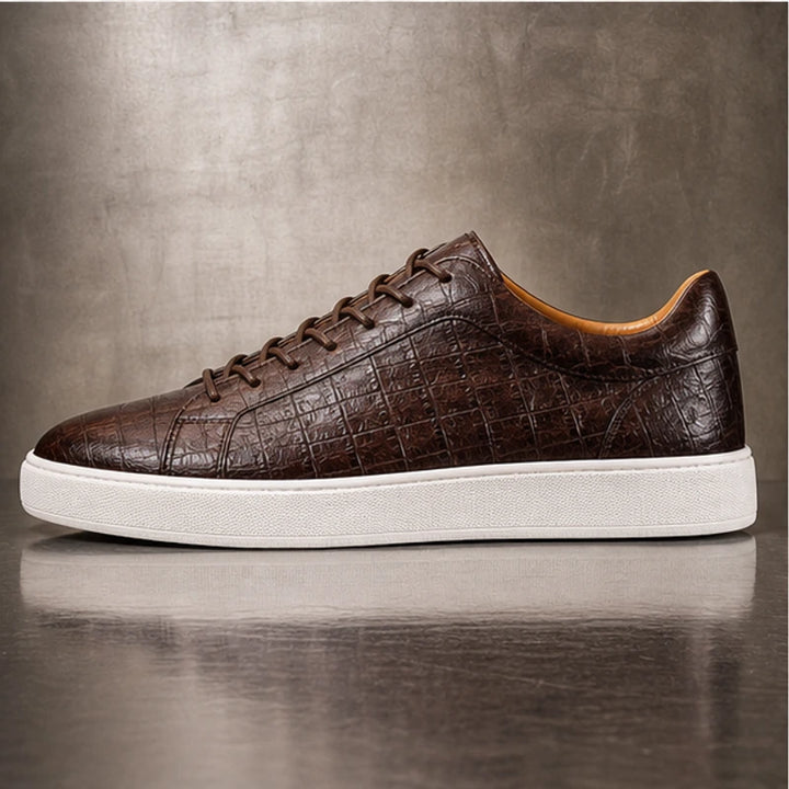 Monroe Leather Sneakers - Brown - leather sneakers - Brondals - Image 3