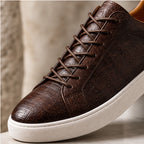Monroe Leather Sneakers - Brown - low top sneakers - Brondals - Image 4