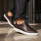 Monroe Leather Sneakers - Brown - genuine leather - Brondals - Image 5