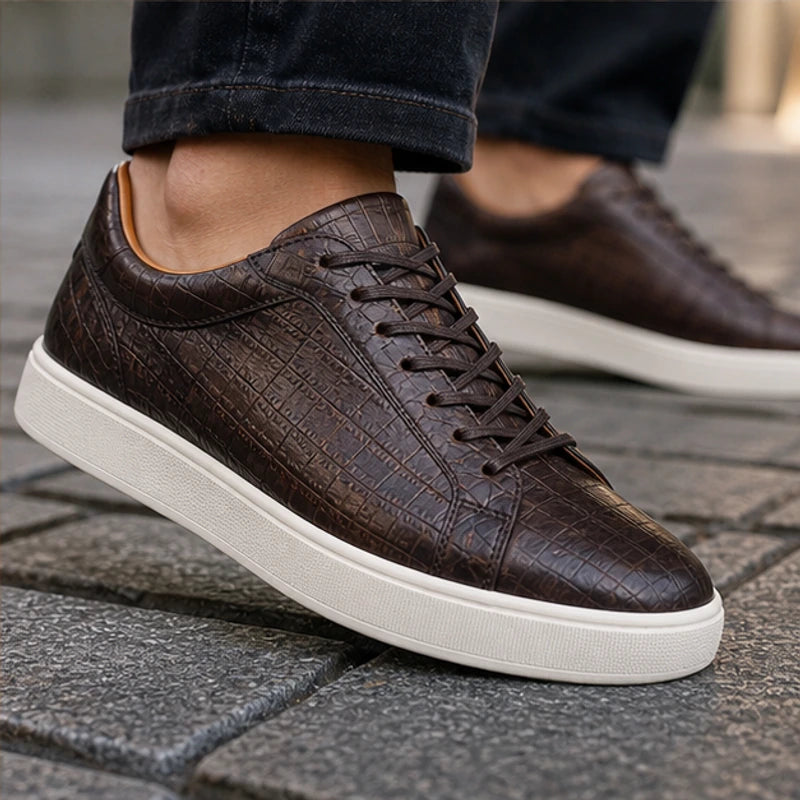 Monroe Leather Sneakers - Brown - casual shoes - Brondals - Image 6