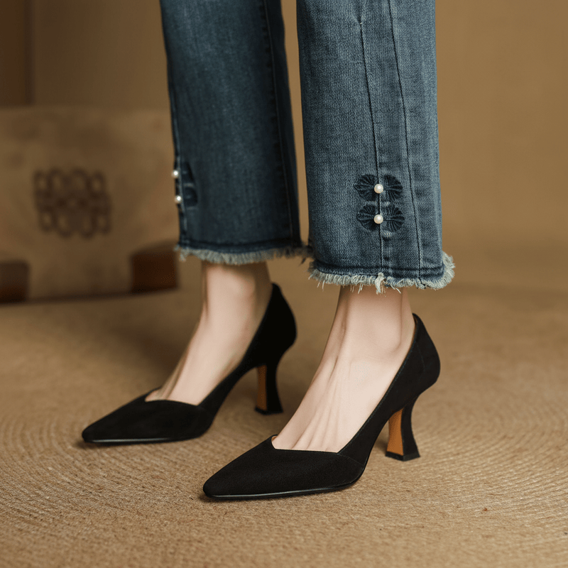Tacones de cuero genuino Veyra
